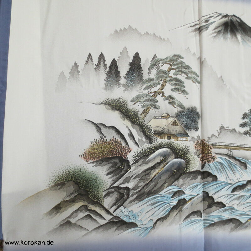 Fuji, Brücke, Fluss Bildfutter Tsumugi Kikko Haori