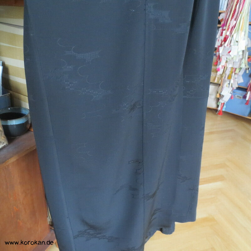Wolken Seidendamast Araihari Haori lose Blusenjacke