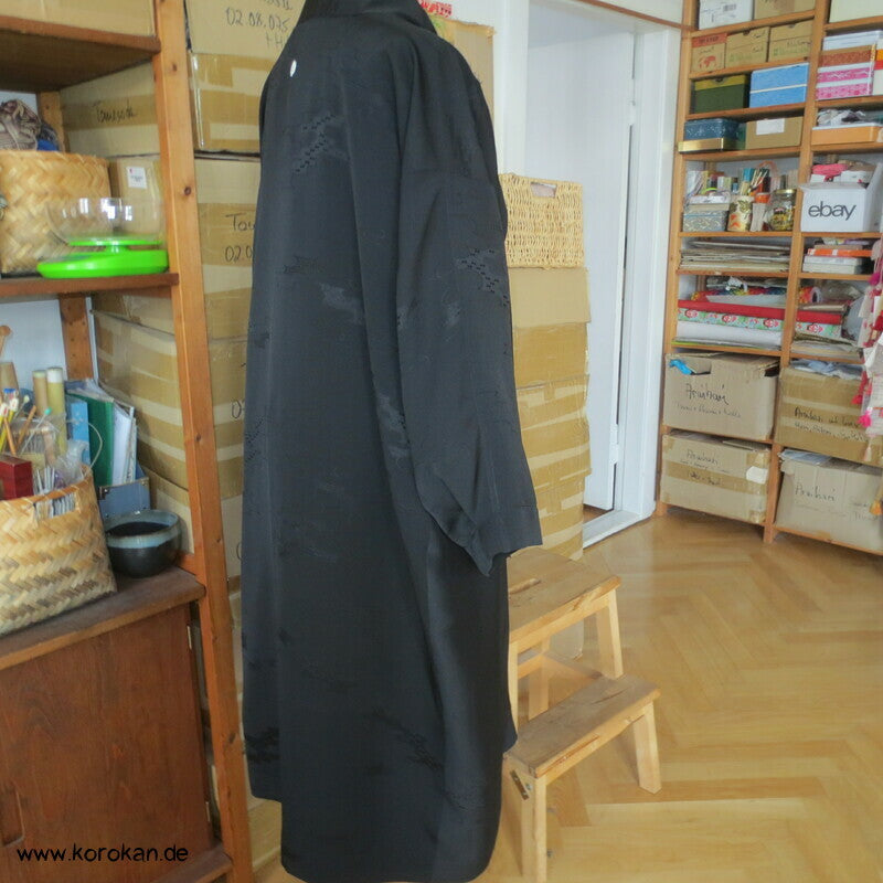 Wolken Seidendamast Araihari Haori lose Blusenjacke