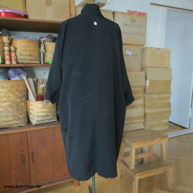 Wolken Seidendamast Araihari Haori lose Blusenjacke
