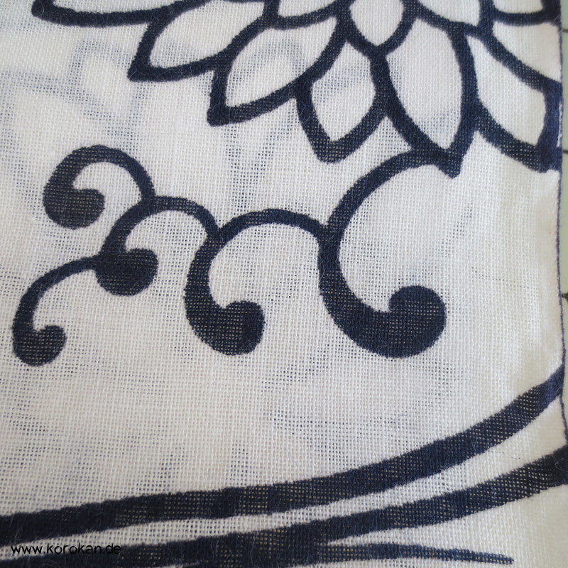 Kiku und Welle Yukata Kimono Baumwoll Stoff