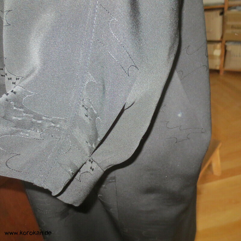 Wolken Seidendamast Araihari Haori lose Blusenjacke