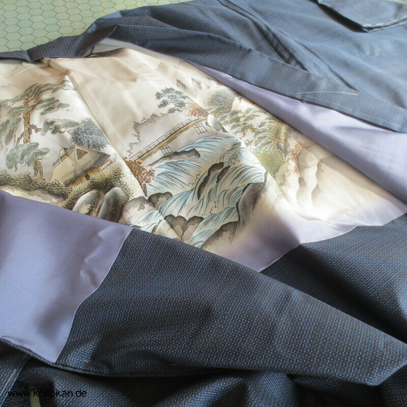 Fuji, Brücke, Fluss Bildfutter Tsumugi Kikko Haori