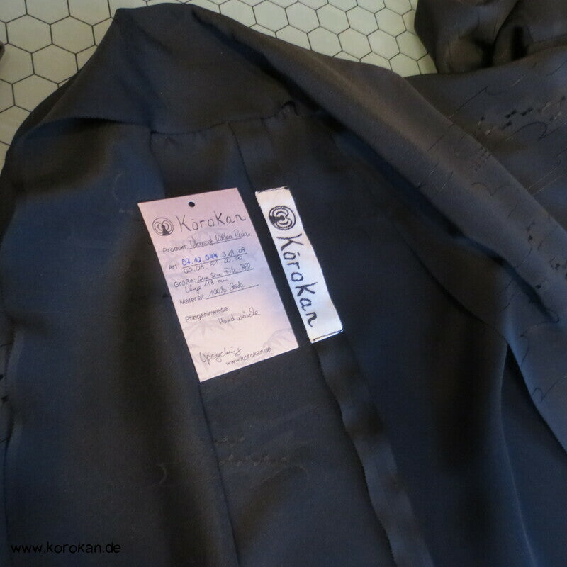 Wolken Seidendamast Araihari Haori lose Blusenjacke