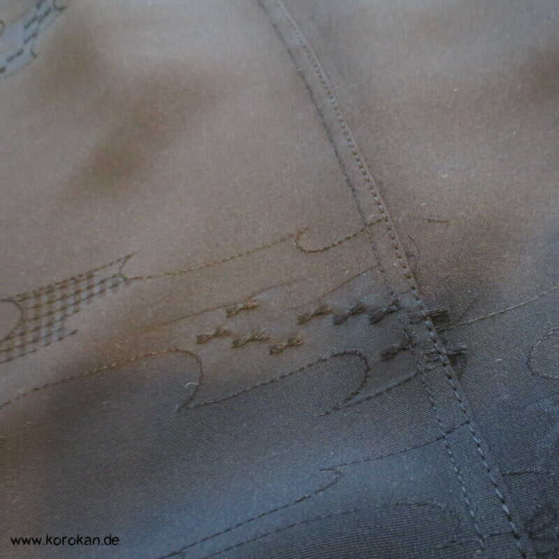 Wolken Seidendamast Araihari Haori lose Blusenjacke