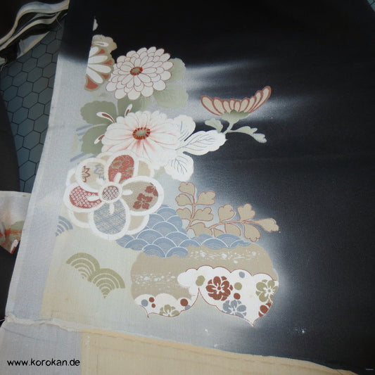 Antiker Araihari Tomesode Kimono destroyed heritage