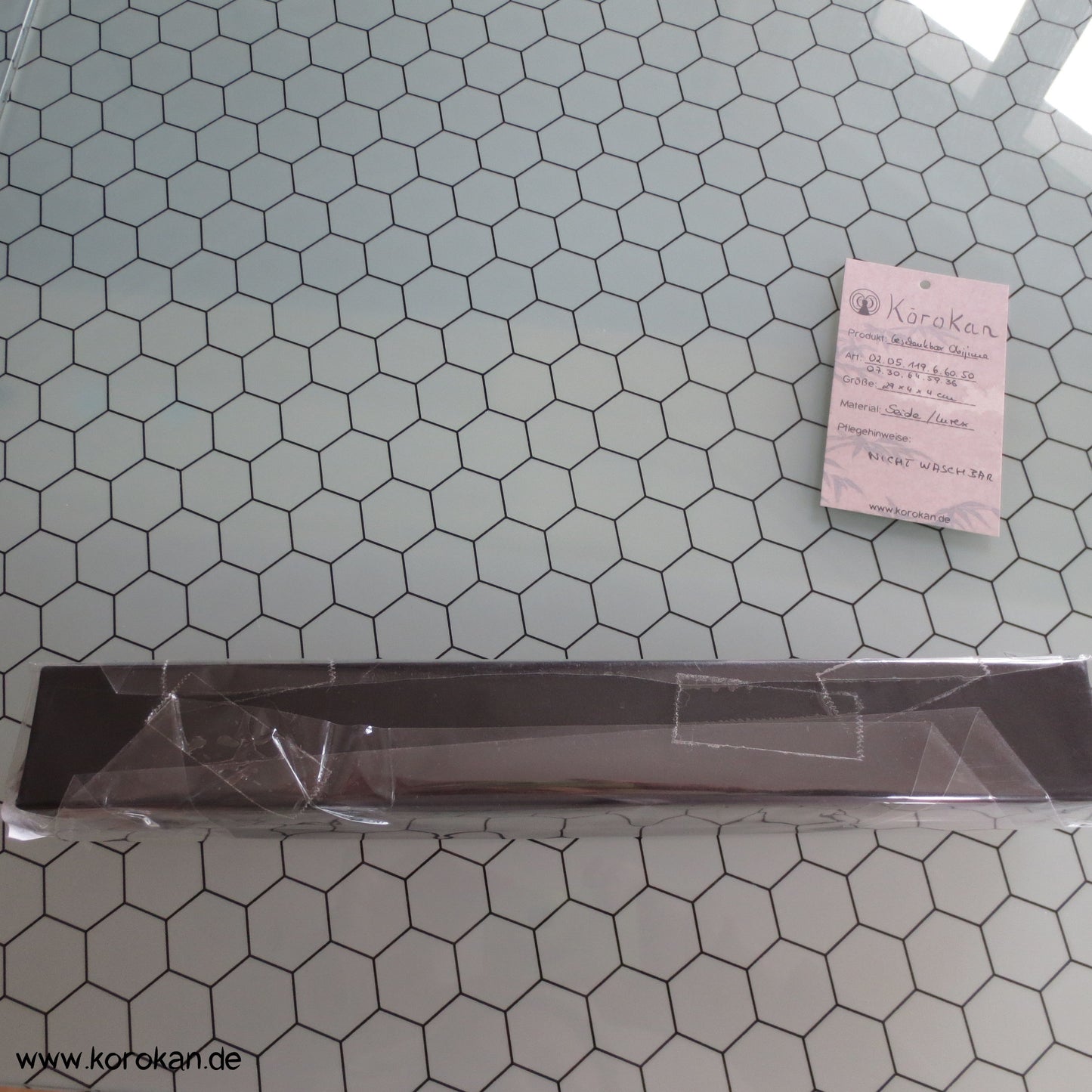 rosa goldener Obijime in Geschenkbox