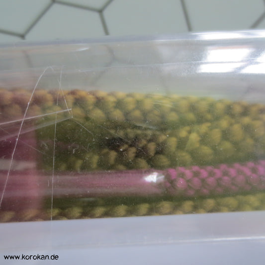 oliv - mauve Verlaufsfarben Kordel Obijime in Box