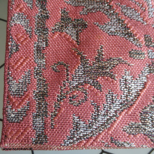 Diesteln auf altrosa Fukuro Obi