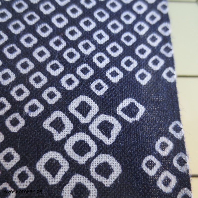 Kanoko Dot Genji Wheel, Fluss Yukata Baumwoll Kimono Stoff