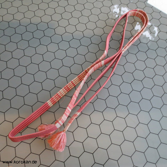 weiß über rosa nach altrosa Verlauf Obijime