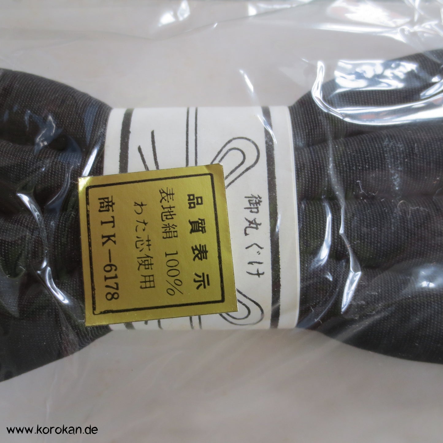 Marukuge, schwarze Seide, Vintage aber neu