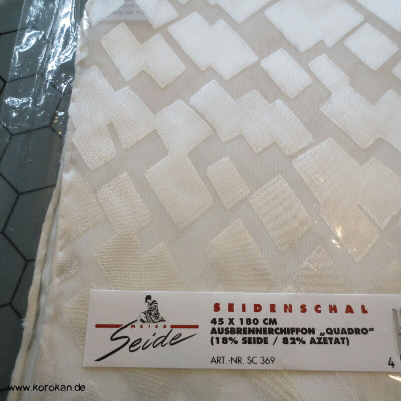 natur Shikishi Seidensamt Ausbrenner Schaltuch