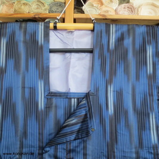 feine Kasuri Streifen Michiyuki Jacke