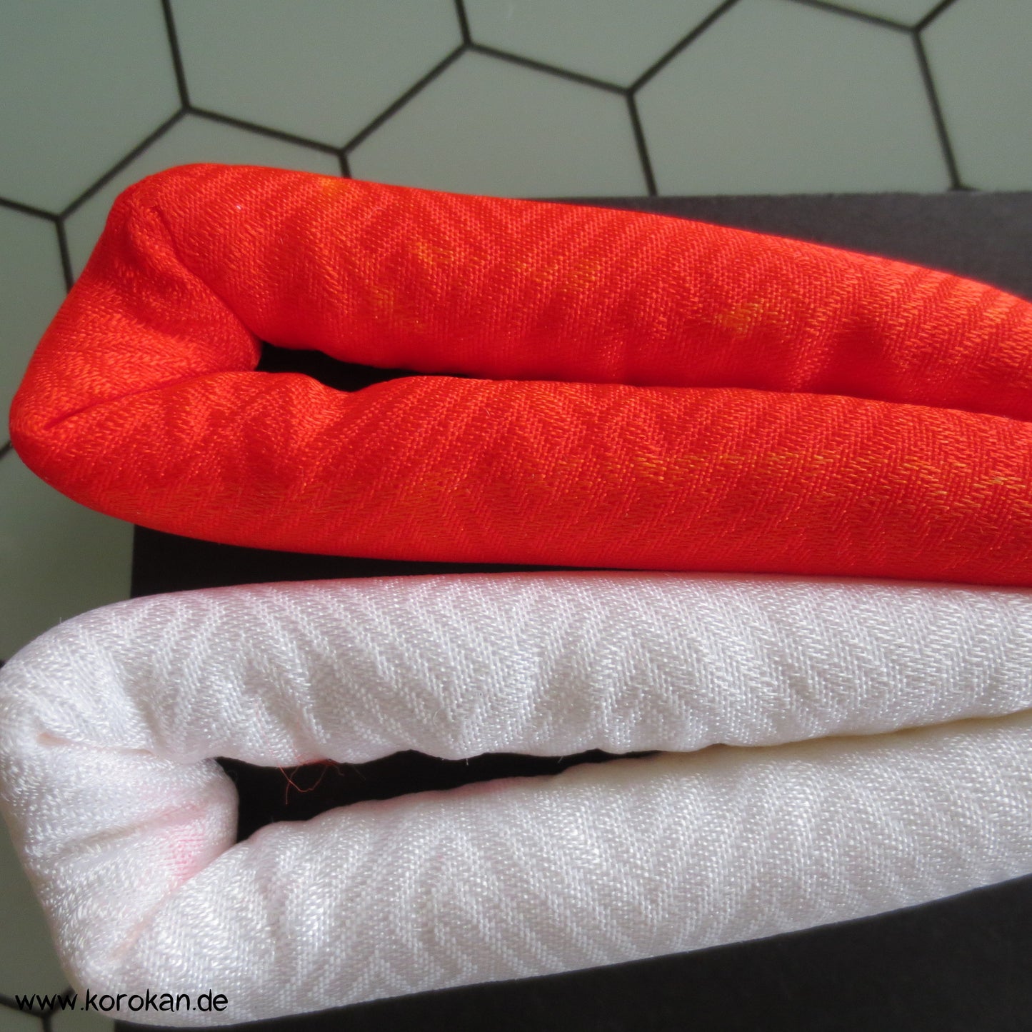 Marukuge, rot/ weiß, Vintage aber neu