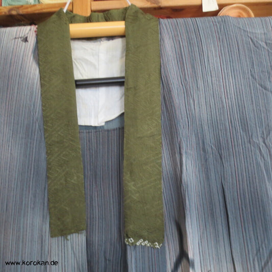 antiker handgenähter japanischer Seidenkrepp Juban Unter Kimono