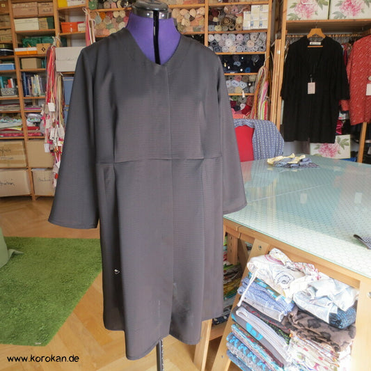 japanische schwarze Sommer Rho Seide - Über Blusenjacke