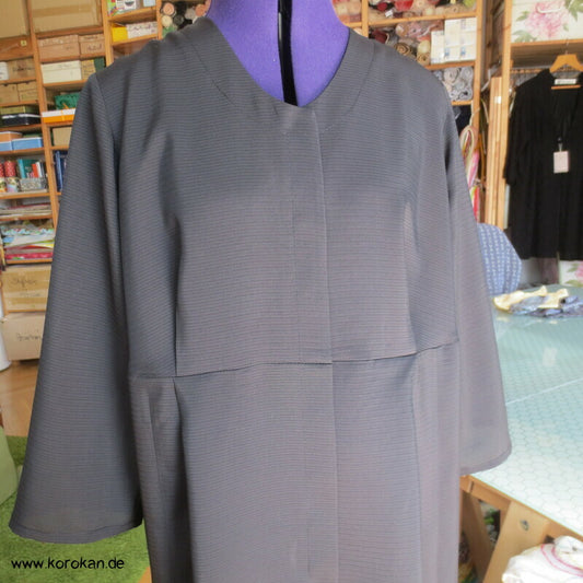 japanische schwarze Sommer Rho Seide - Über Blusenjacke