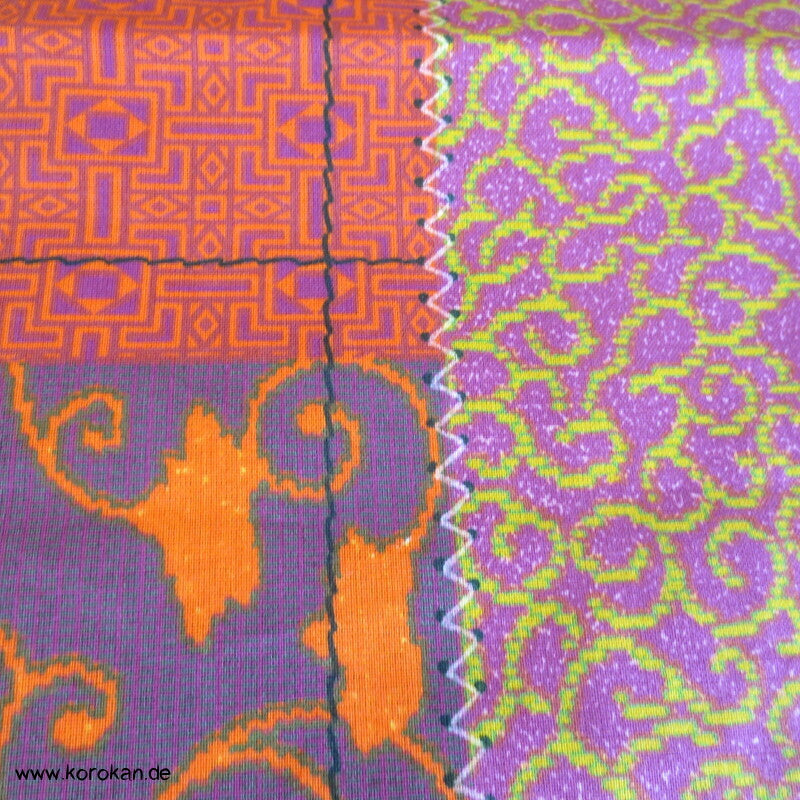 Chrysanthemenblüten Bassetti Baumwollstoff Kiku Patch