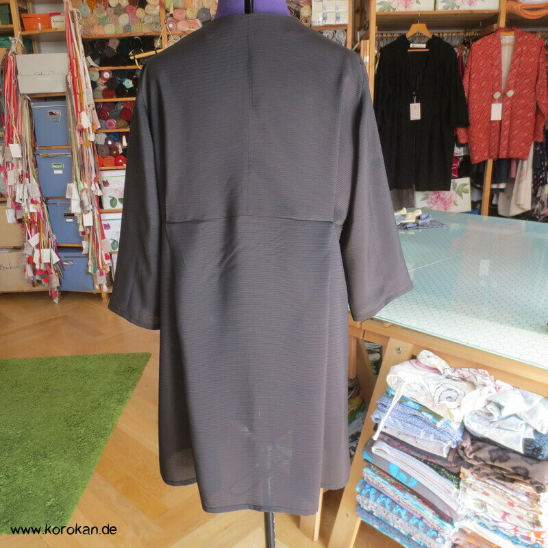 japanische schwarze Sommer Rho Seide - Über Blusenjacke