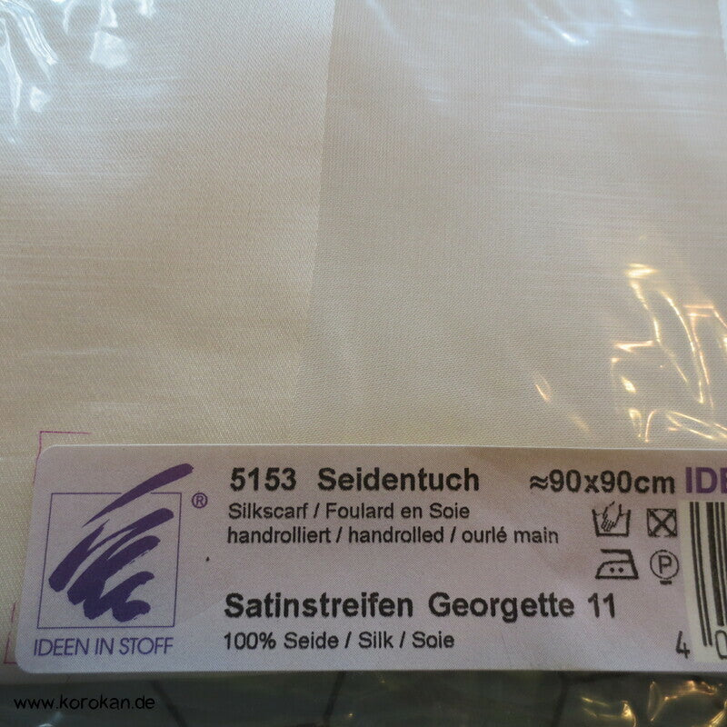 natur Seiden Satinstreifen Tuch Ideen in Stoff