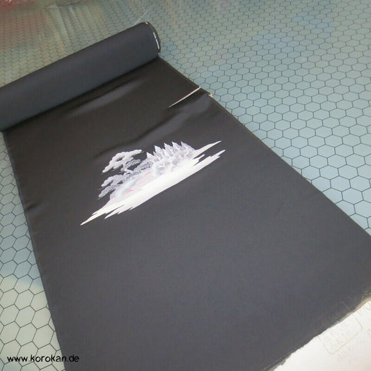 Haus und Landschaft Seidencrepe Haori Tanmono Kimono Stoffrolle