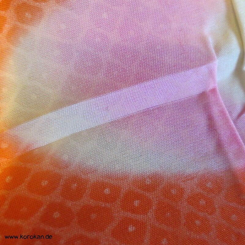 Päonien zwischen Blättern Haori Kimono Jacke Seidendamast