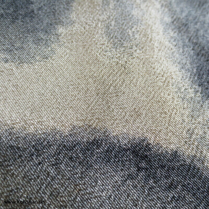 Wolkenwellen Seidencrepe Haori