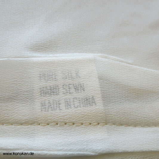 natur Kissenhülle Seiden Crepe de Chine, Reissverschluss