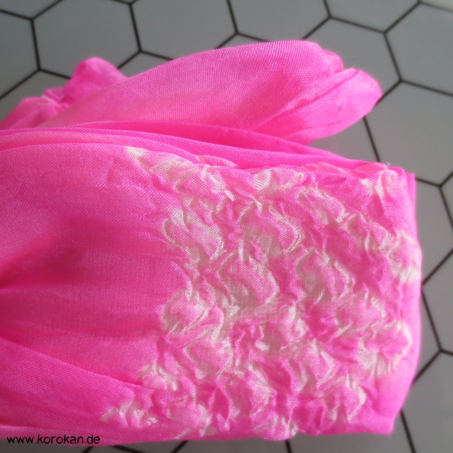Shibori neonbuntes Himo - Bindeband, Seide