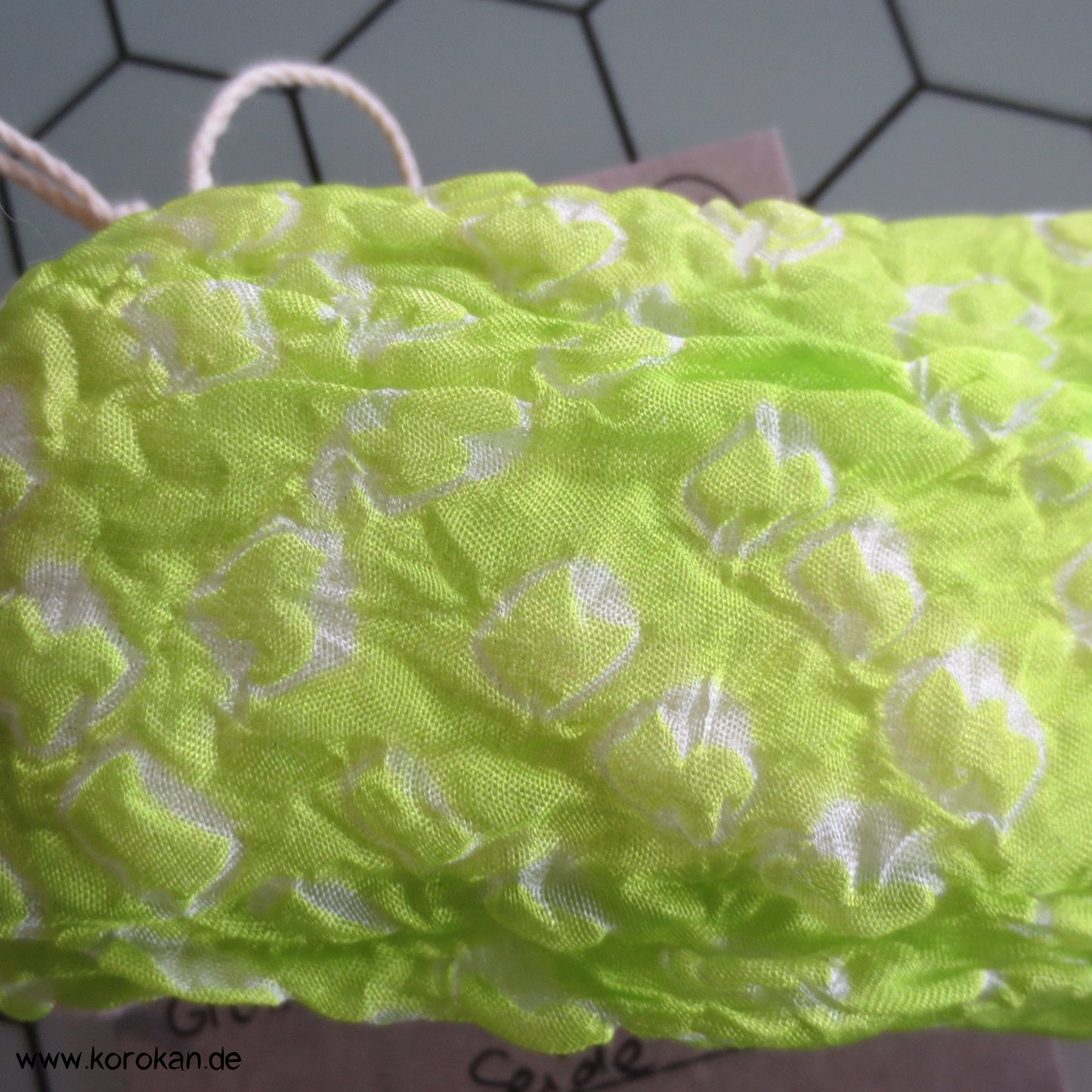 Shibori neonbuntes Himo - Bindeband, Seide