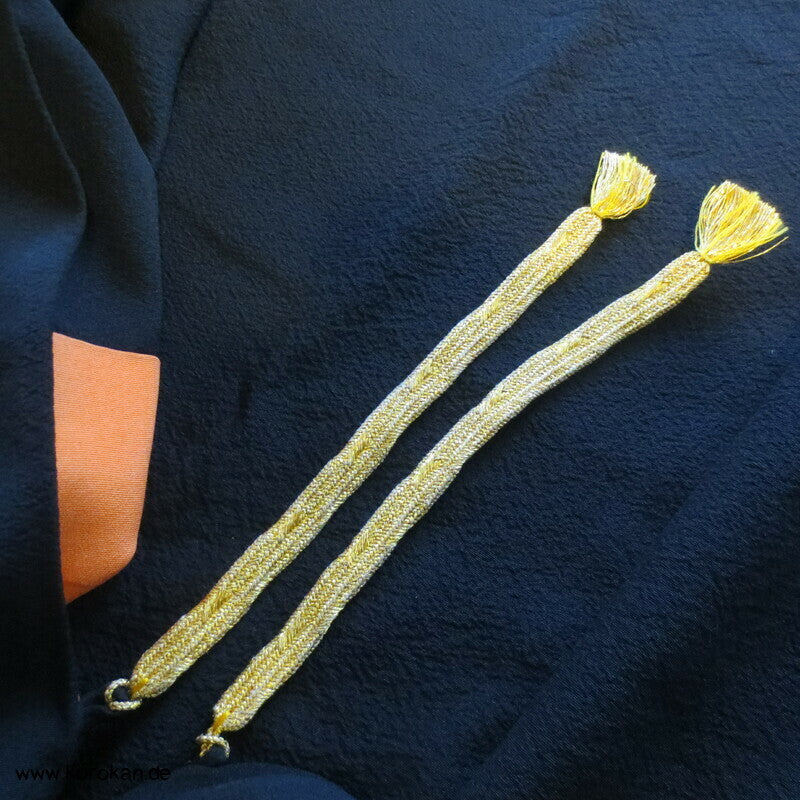 Urushi Blumenkugeln Haori (Abend - ) Seidenbrokat Kimono Jacke, buntes Futter