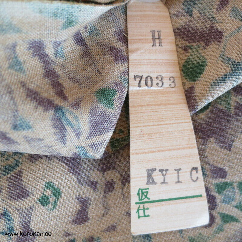 Patchwork Druck Honan Kimono Seide