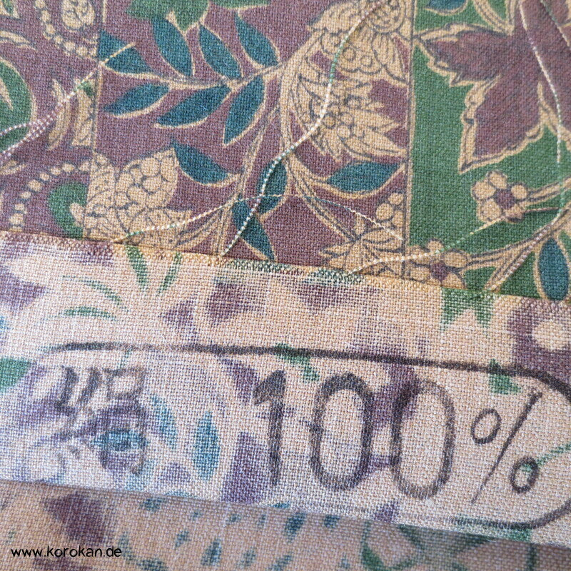 Patchwork Druck Honan Kimono Seide