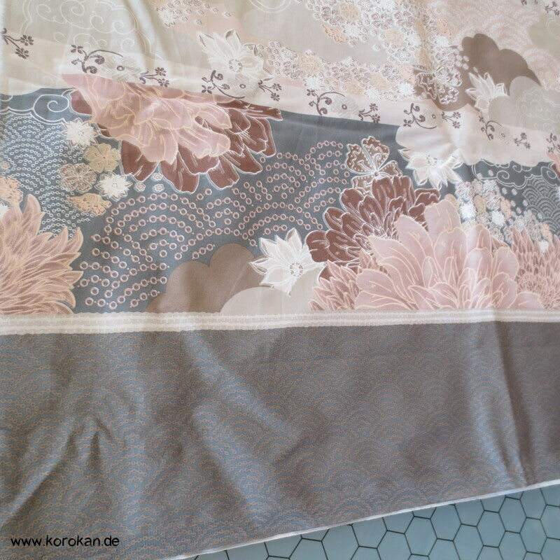 Bassetti granfoulard Baumwollstoff zarte Japan Muster
