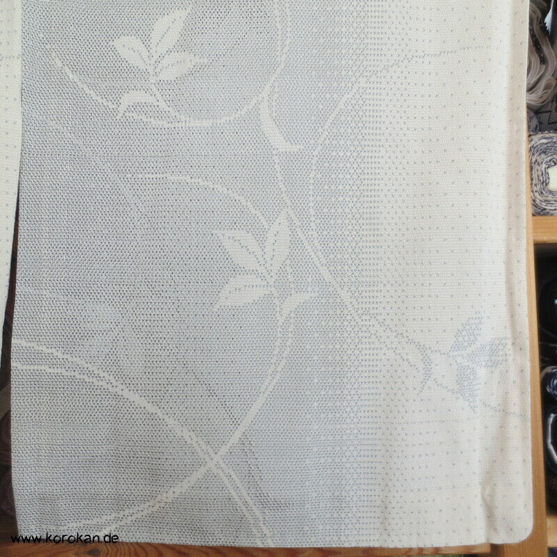 japanischer Kasuri Arabesken in Crepe Georgette Tsumugi Seiden Hitoe Kimono