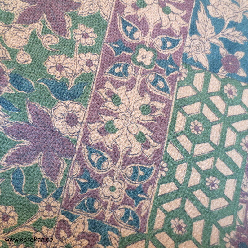 Patchwork Druck Honan Kimono Seide