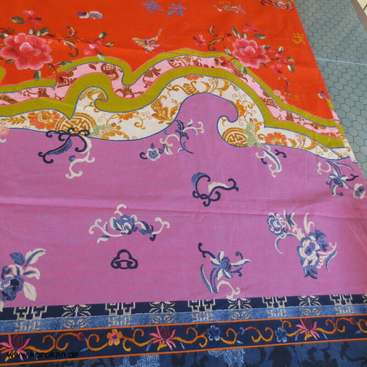 Bassetti granfoulard Baumwollstoff Motiv Han chinesisch