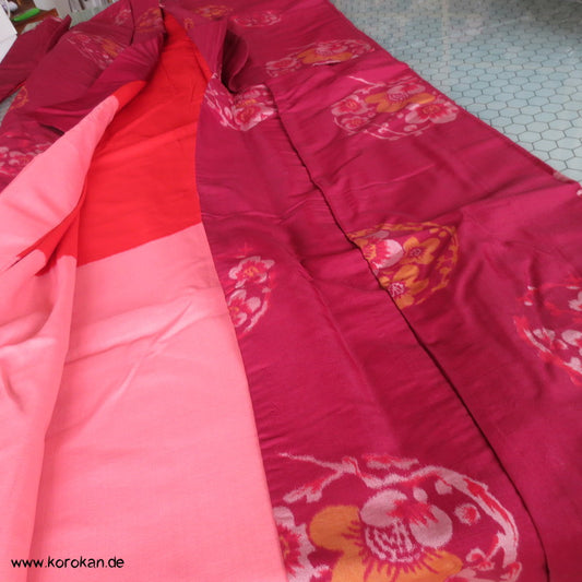 Sakura Rondelle Meisen Seiden Komon Kimono