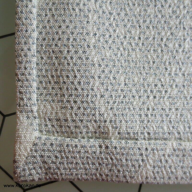 japanischer Kasuri Arabesken in Crepe Georgette Tsumugi Seiden Hitoe Kimono