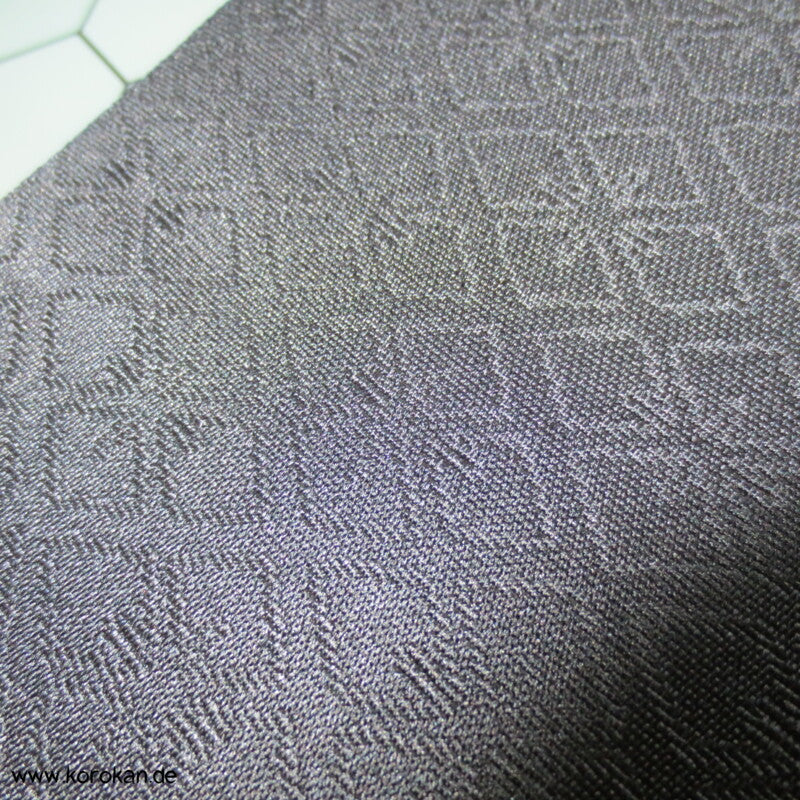 glänzende Sakura auf rot - petrol Fukuro Obi