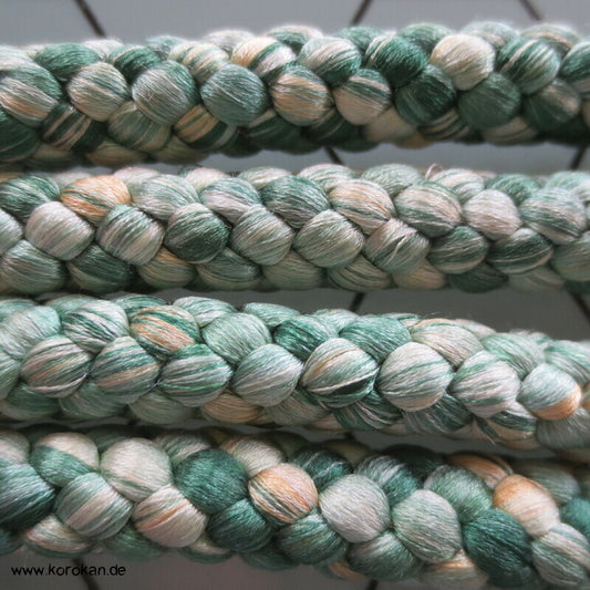 meliert seegrün Kordel Obijime, Seide