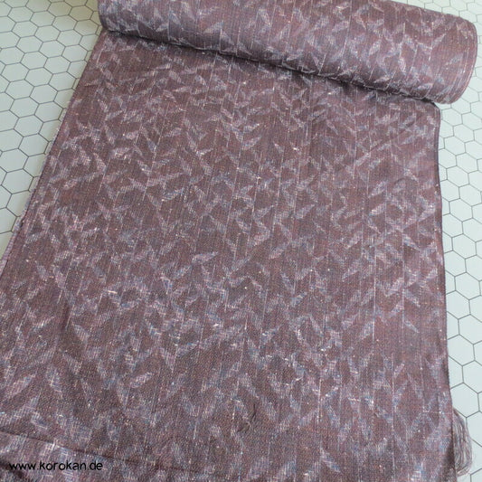 Blätter Seide / Wolle grobgewebter Kimono Jacquard