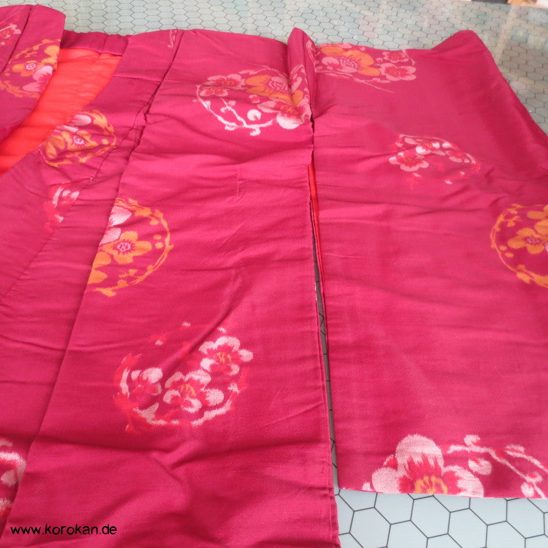 Sakura Rondelle Meisen Seiden Komon Kimono