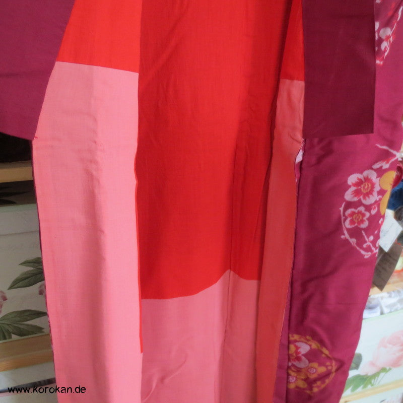 Sakura Rondelle Meisen Seiden Komon Kimono