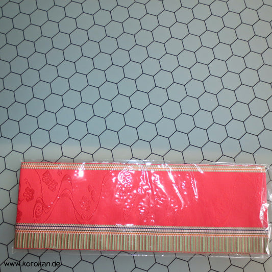 rot bunter Streifen und Wellen Seiden Date Jime - für Juban