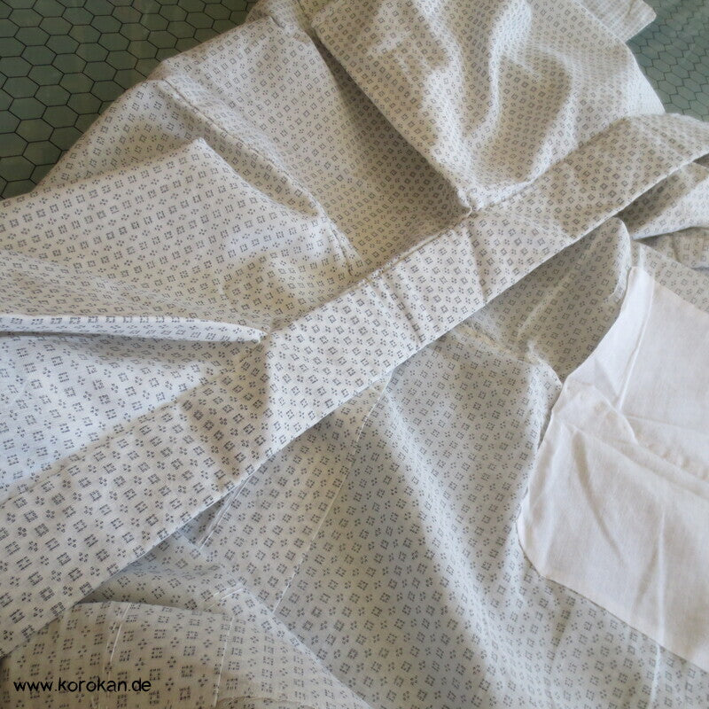 Kasuri Feinkaro Hitoe / Yukata - ungefütterter Männer Baumwoll Hanf Kimono