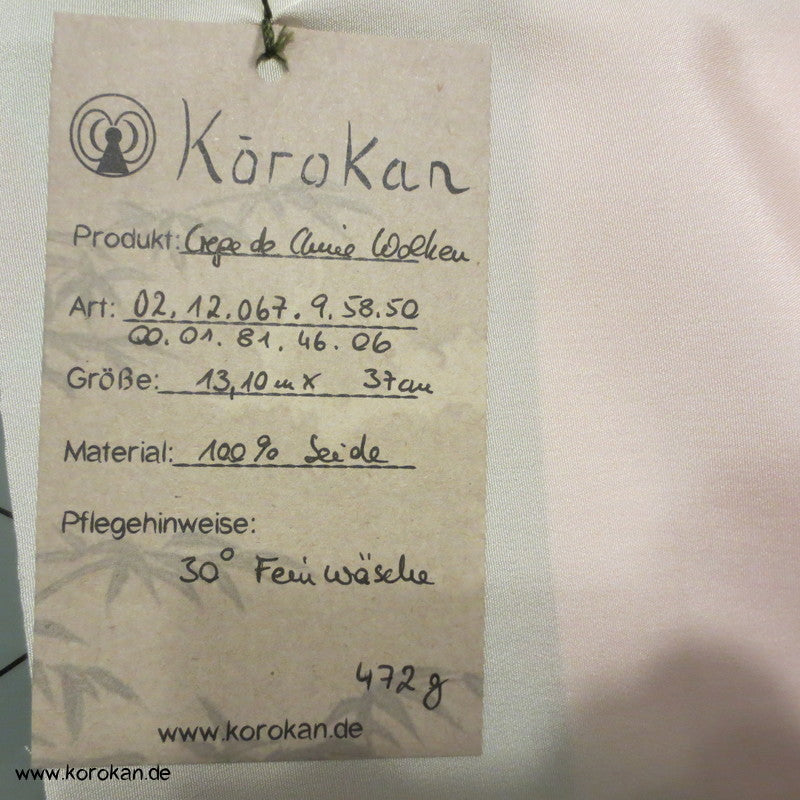 Bokashi Farbverlauf Juban Chirimen Crepe Futterseide