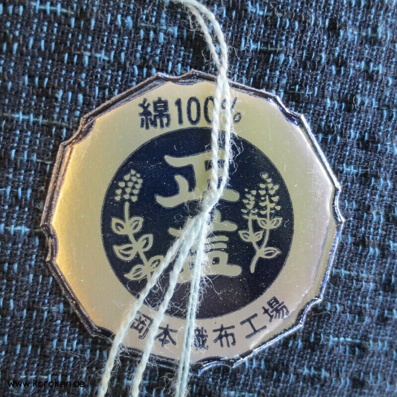 Awa Shijira originalgehefteter handgewebter dicker Kimono Baumwollstoff