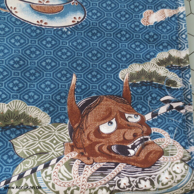 Noh Masken Juban Kimono Muslin Araihari Stoffrest